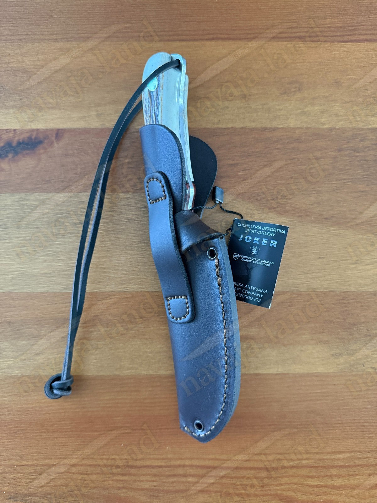 Joker Aguila Bushcraft Knife 3.34” MOVA Blade Deer Horn & Rosewood Handle