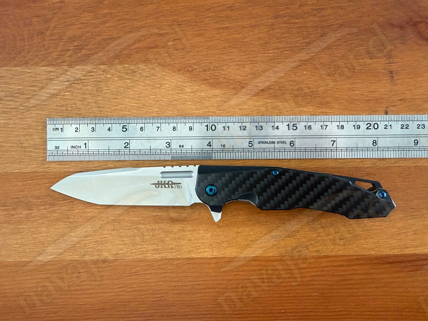 Folding Knife Carbon Fiber & G10 Handle - D2 Steel - 3.5" Blade Presentation Box