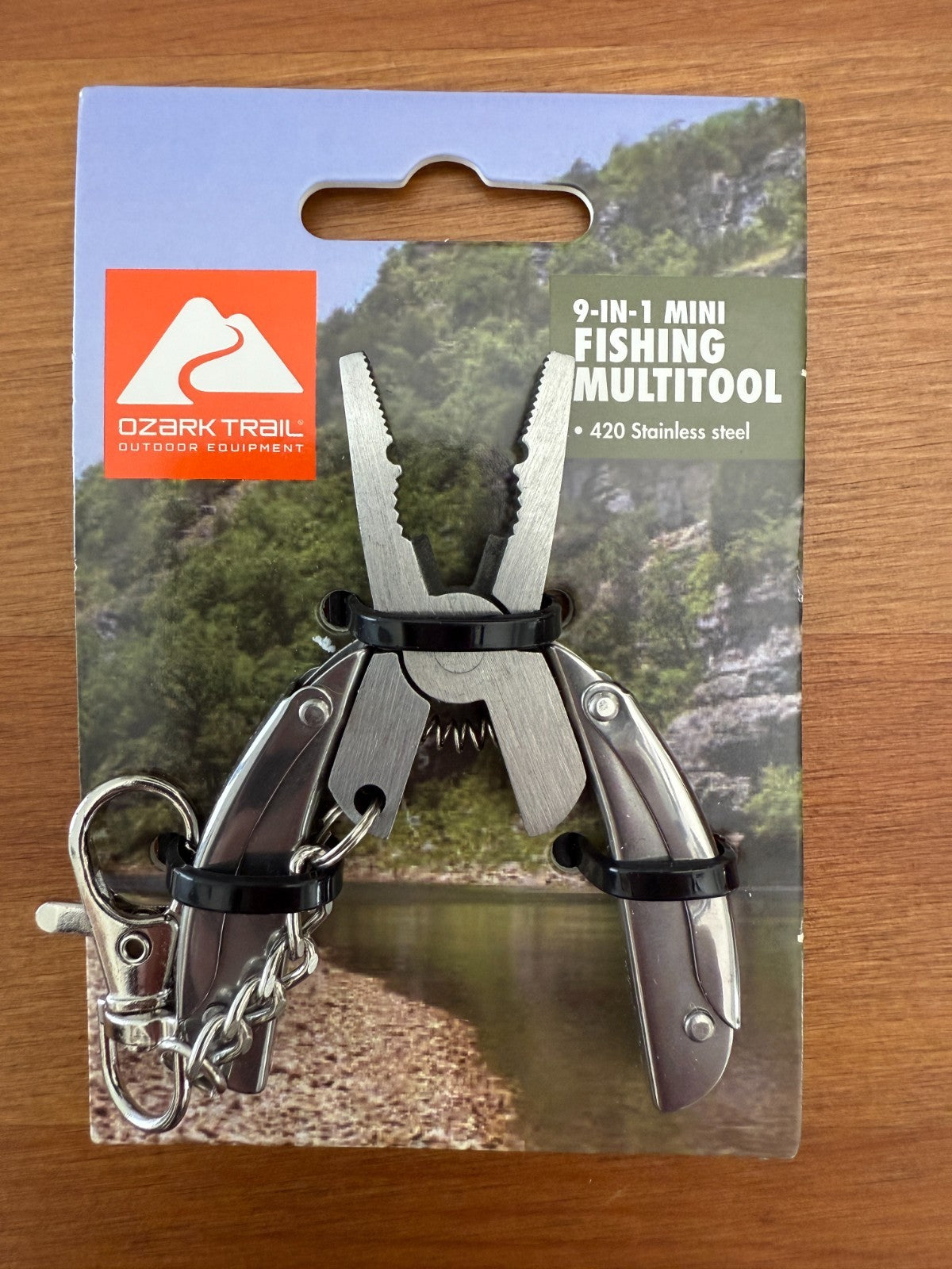 9-in-1 Mini Fishing MultiTool Stainless Steel Plier Knife Wire Stripper Crimper