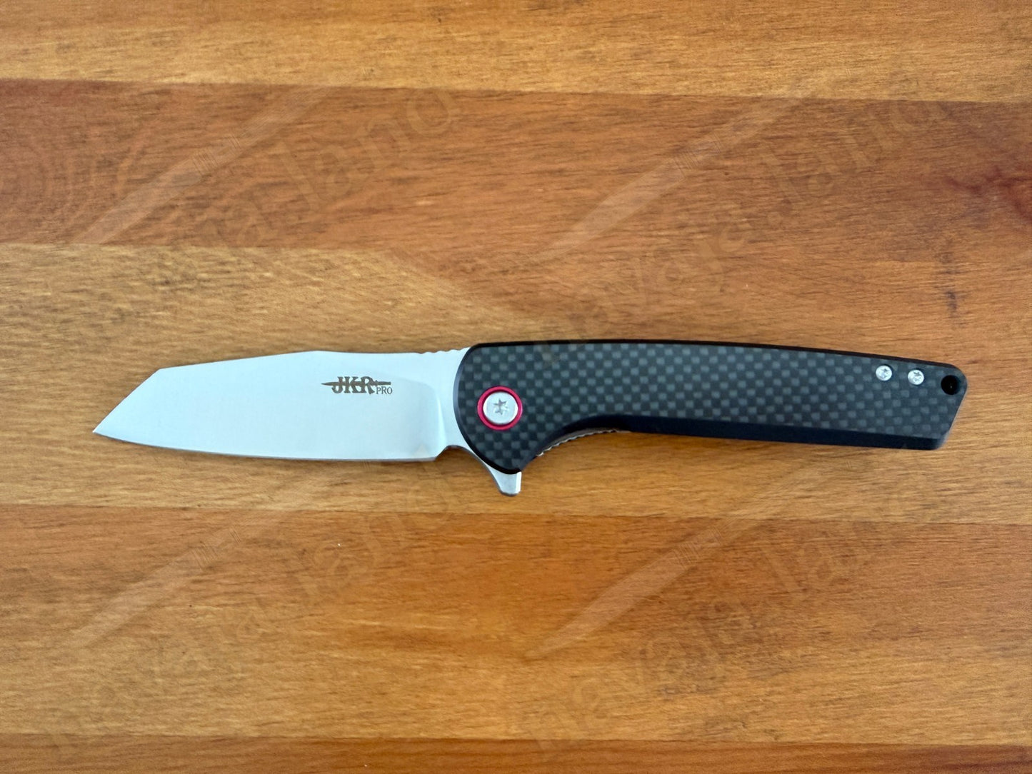 Folding Knife Carbon Fiber & G10 Handle - D2 Steel - 3.5" Blade Presentation Box