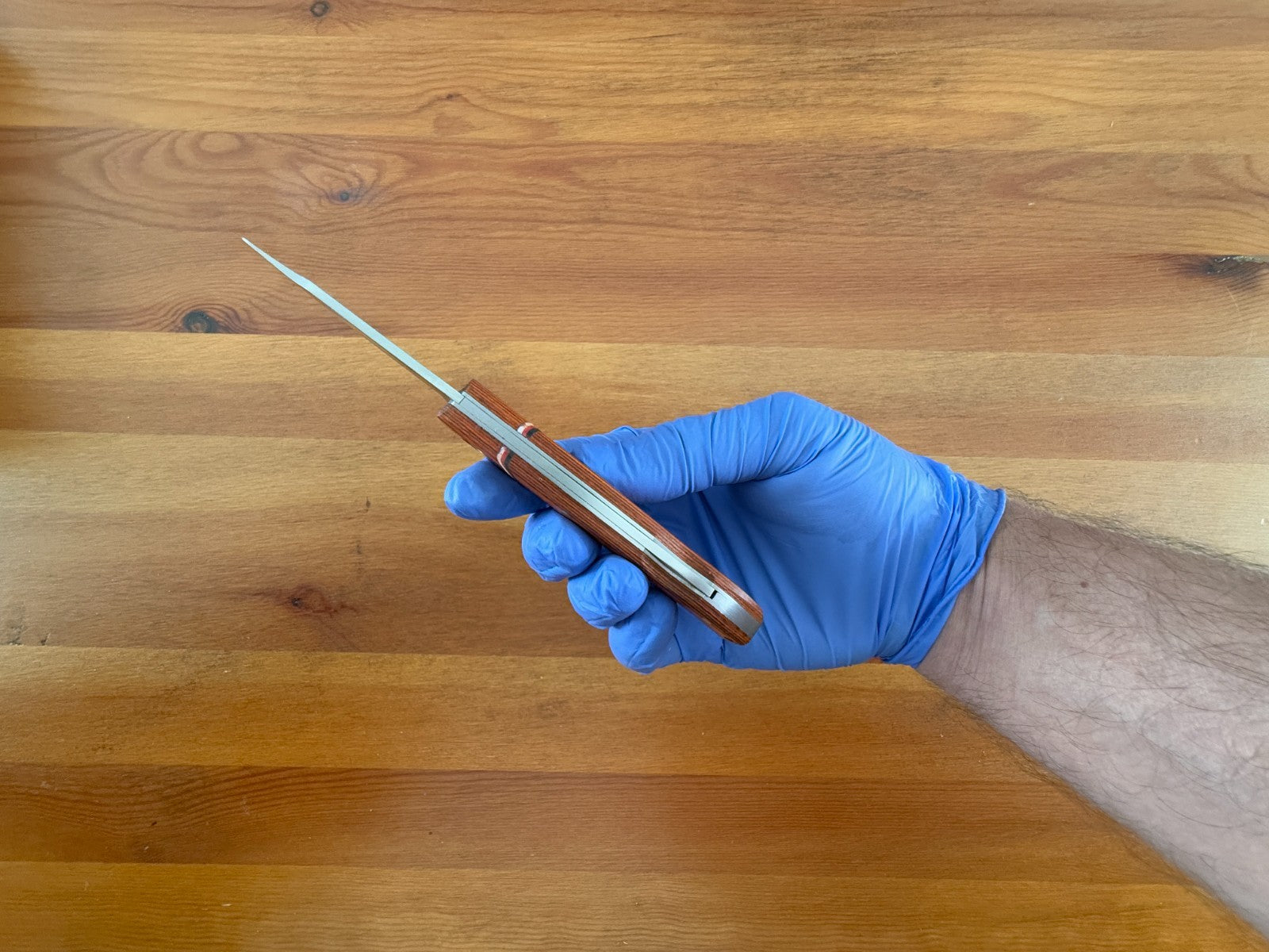 Folding Knife 7.5 cm (3 in) Stainless Steel Blade Lockback Pakkawood Handle