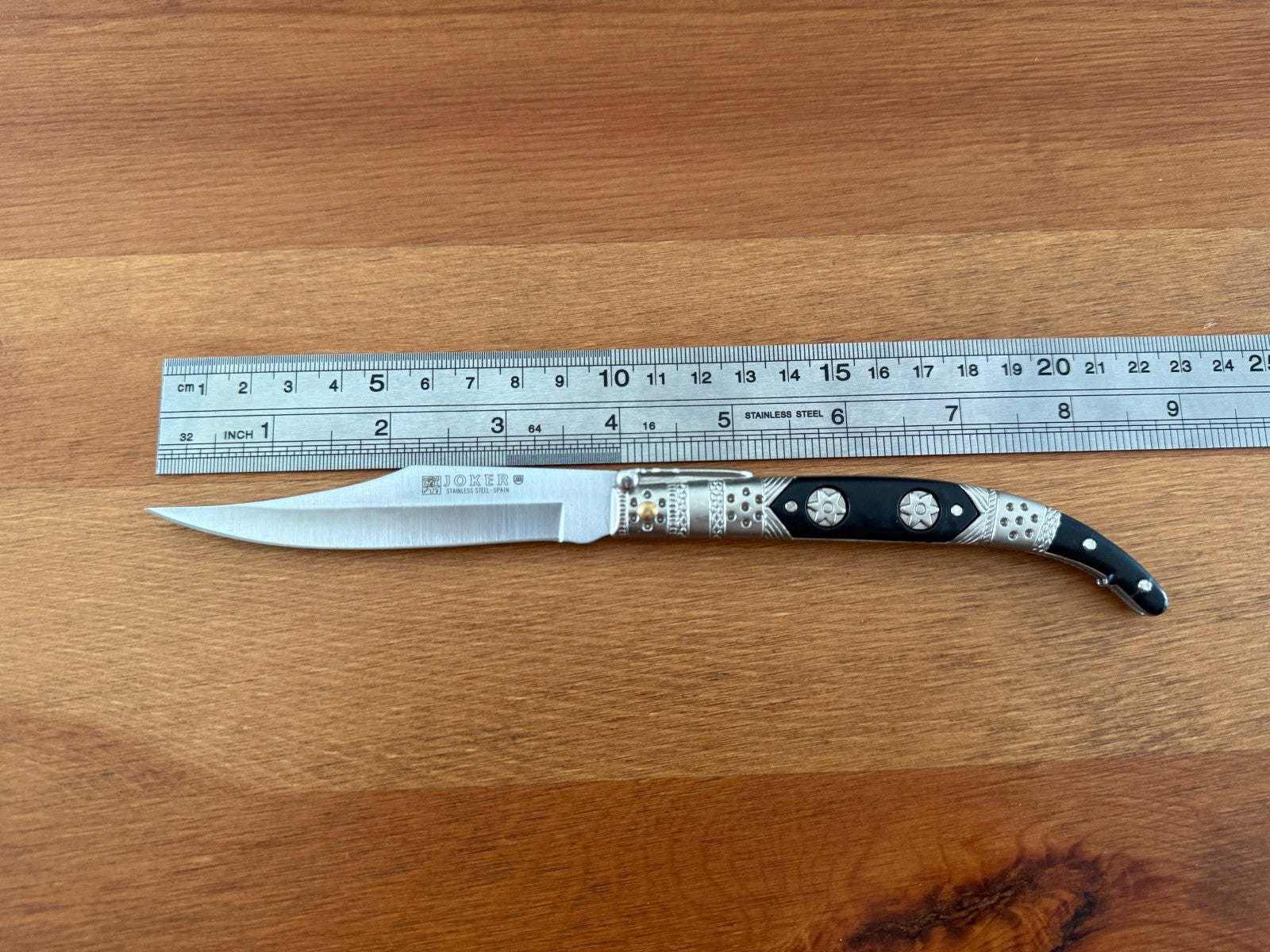 3.9” Albacete Navaja Joker Arabian Knife Zamak Handle Handmade Slipjoint Spain