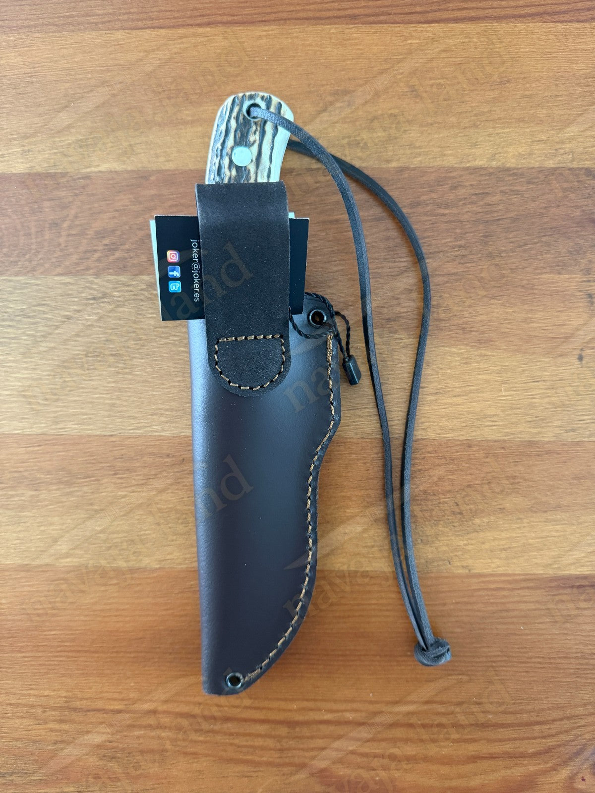 Joker Gran Erizo Bushcraft Knife – 3.74” MOVA Blade Stag Antler Handle | Sheath