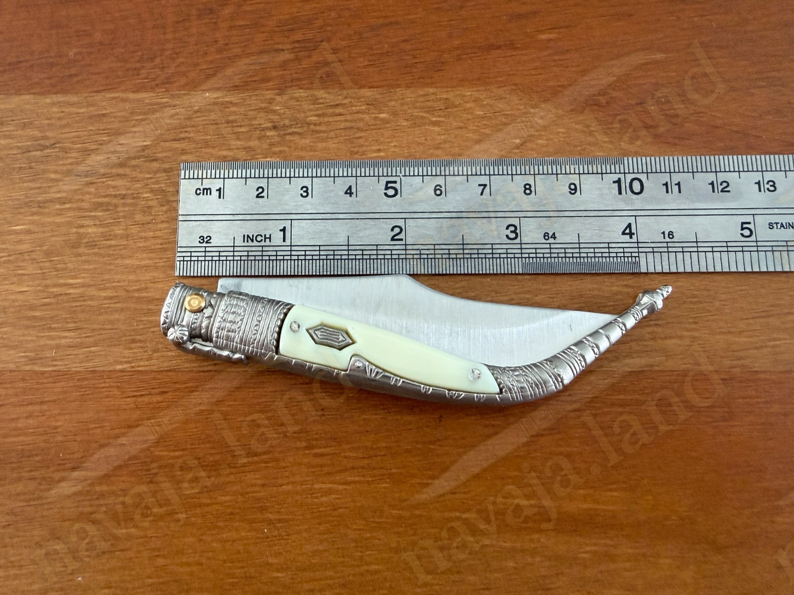 3.3” Albacete Navaja Joker Sevillana Knife Zamak Handle Handmade Slipjoint Spain