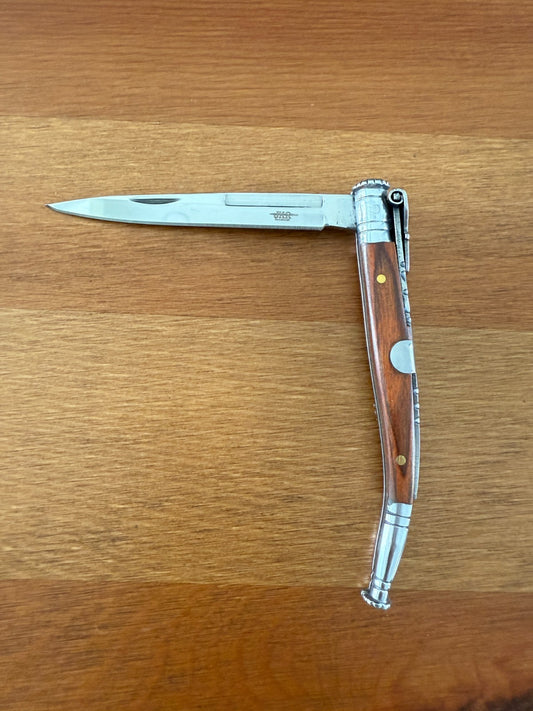 3.1 in. Estilete Spanish Navaja Pocket Knife Pakkawood Handle Billet Lock Spain