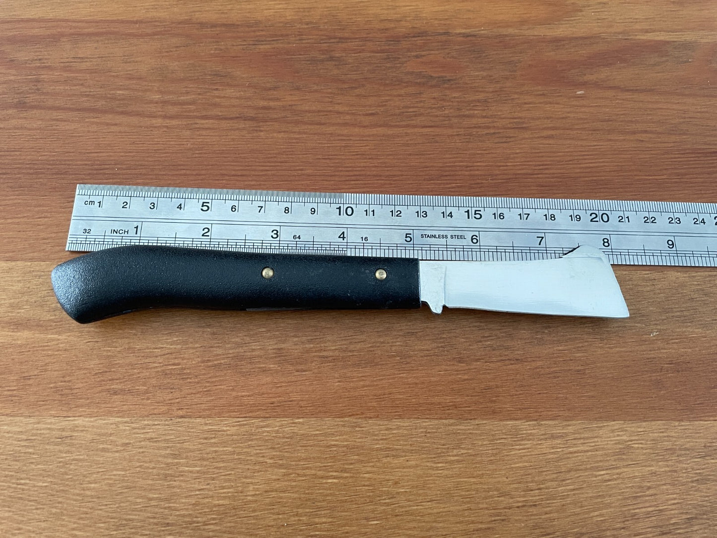 2.8" Stainless Steel Grafting Field Knife Fixed Blade Plastic Handle From Spain
