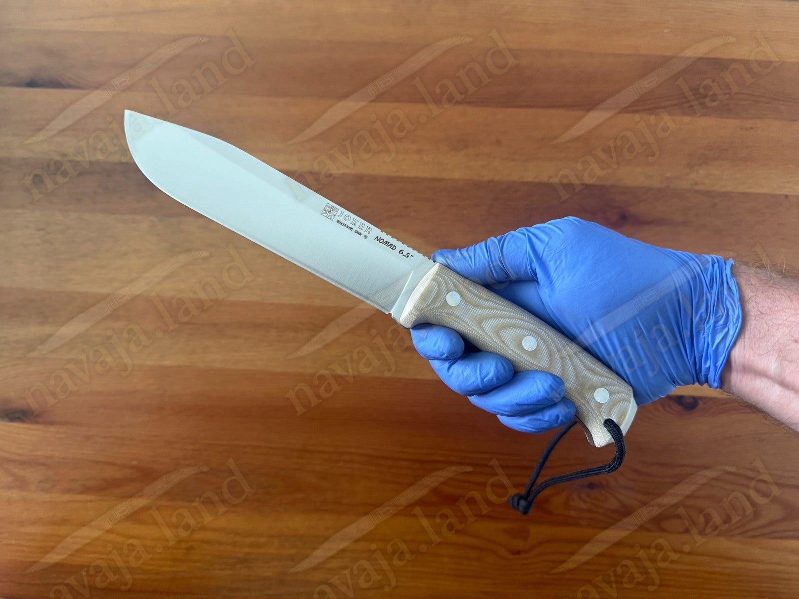 Joker Nomad Survival / Camp Knife 6.5" Böhler N695 Steel Beige Micarta Handle