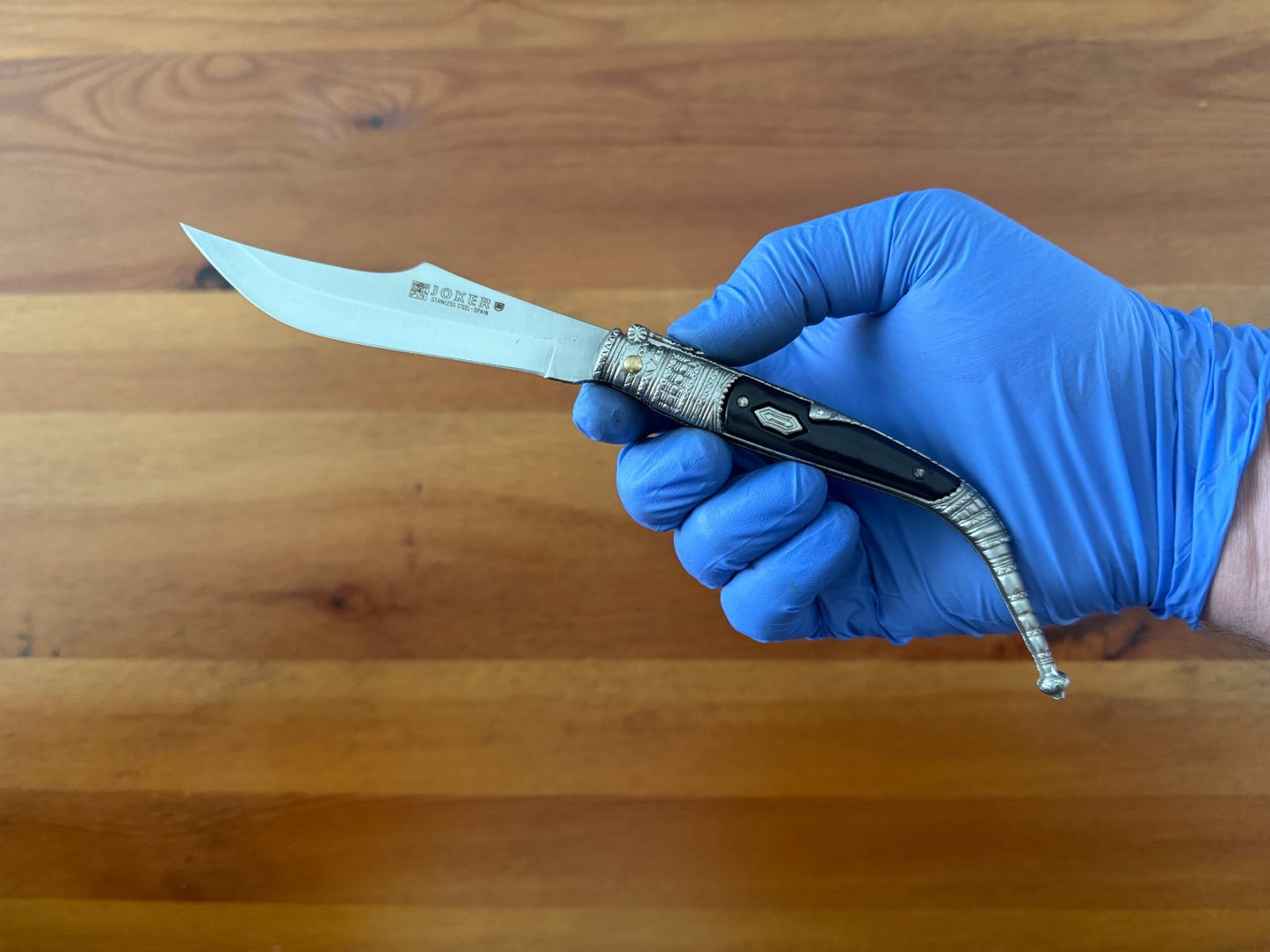 3.9” Albacete Navaja Joker Sevillana Knife Zamak Handle Handmade Slipjoint Spain