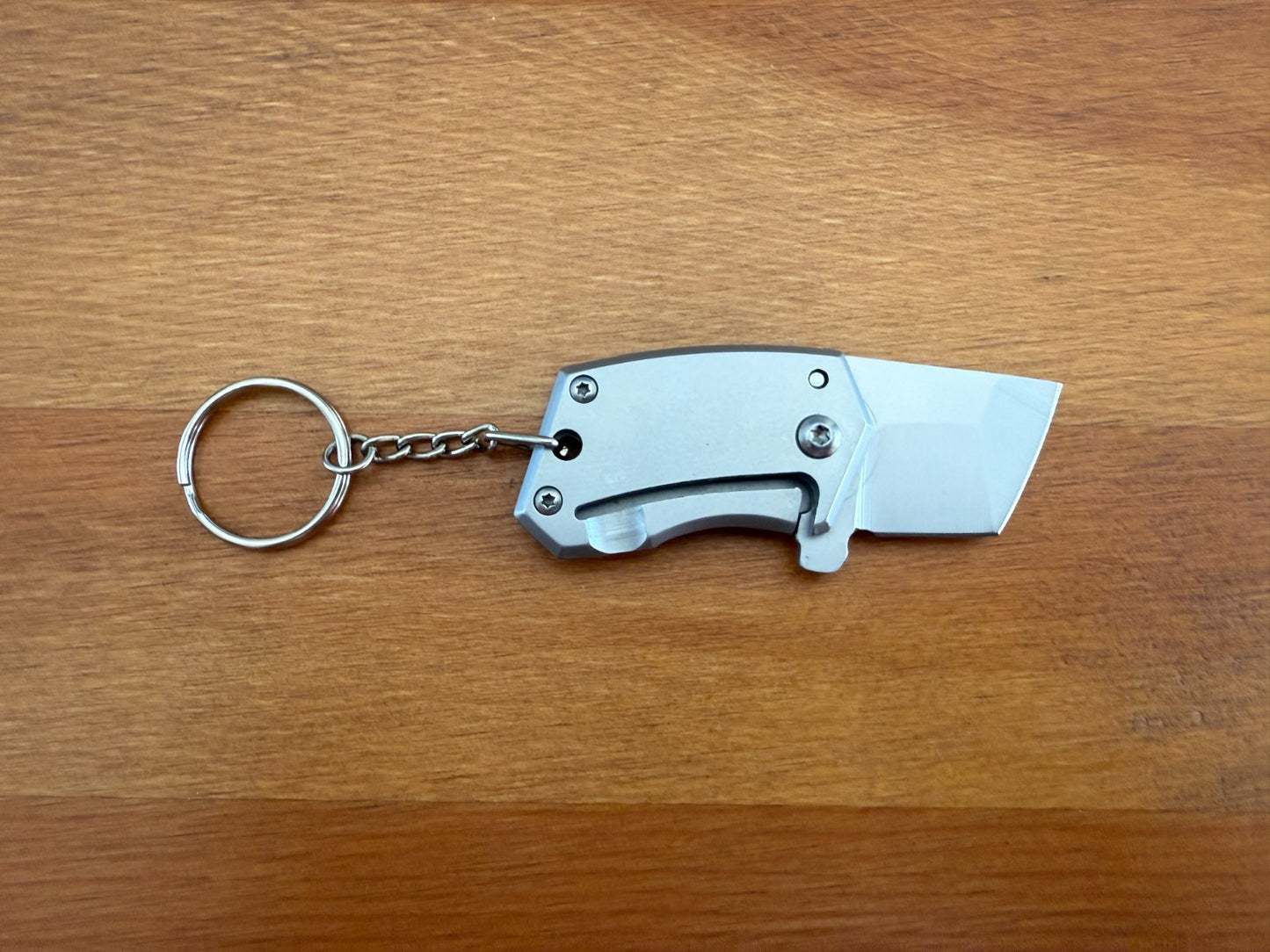 Keychain Mini Folding Knife 1.2" Stainless Steel Tanto Blade Liner Lock