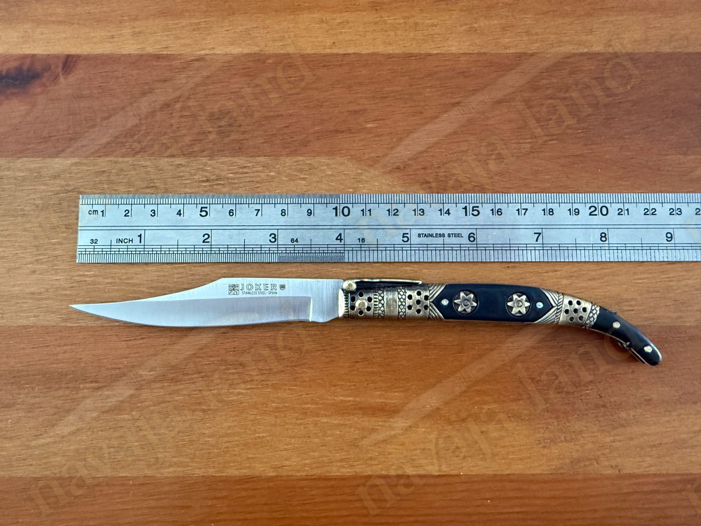 Spanish Navaja Joker Arabian Style 3.9" 420 Steel Zamak Handle Handmade in Spain