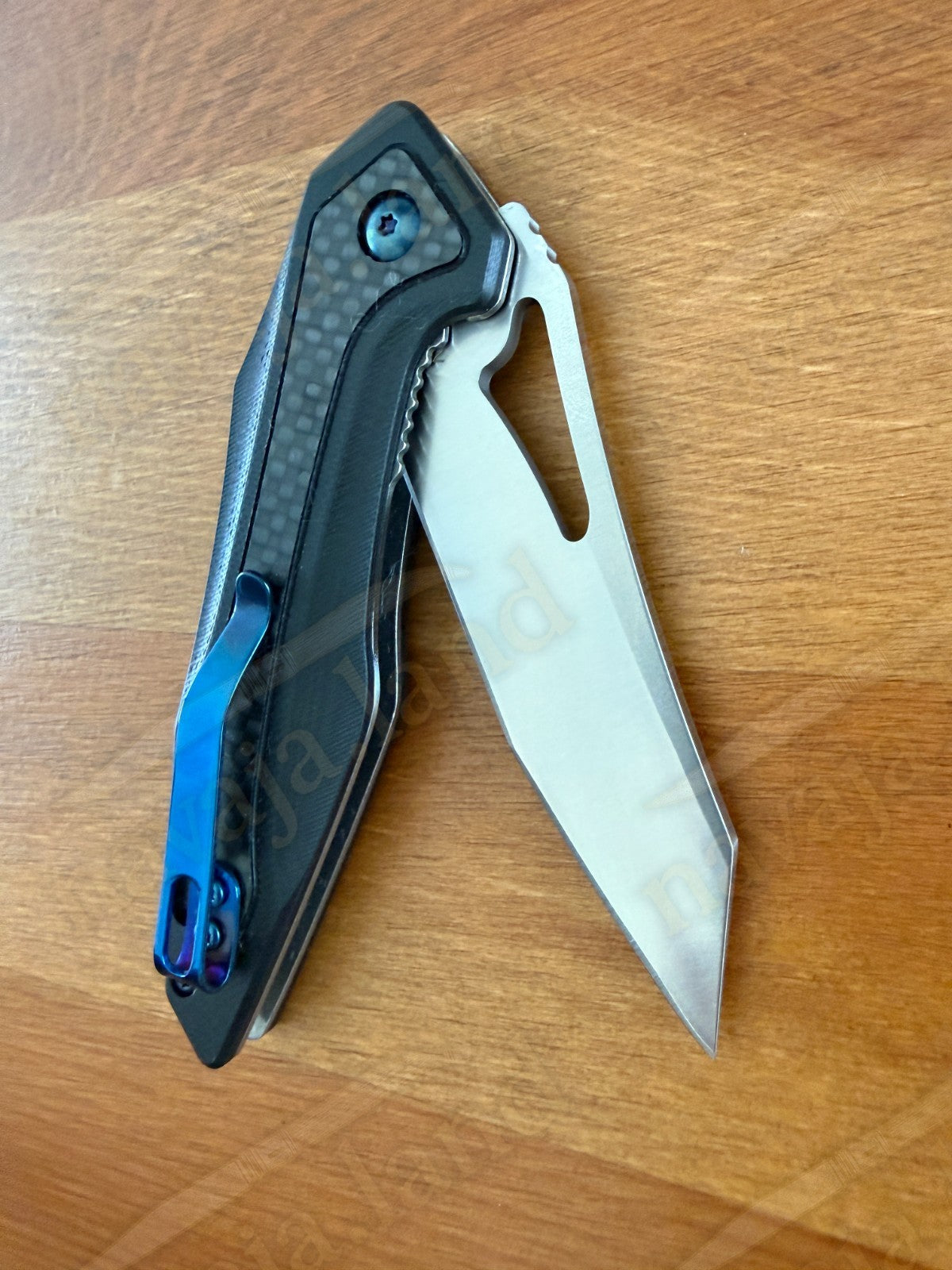 Folding Knife Carbon Fiber & G10 Handle - D2 Steel - 3.1" Blade Presentation Box