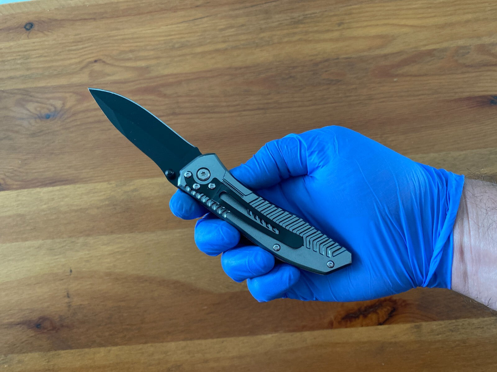 3.34" Stainless Blade Tactical Pocket Knife Aluminum Handle Pocket Clip