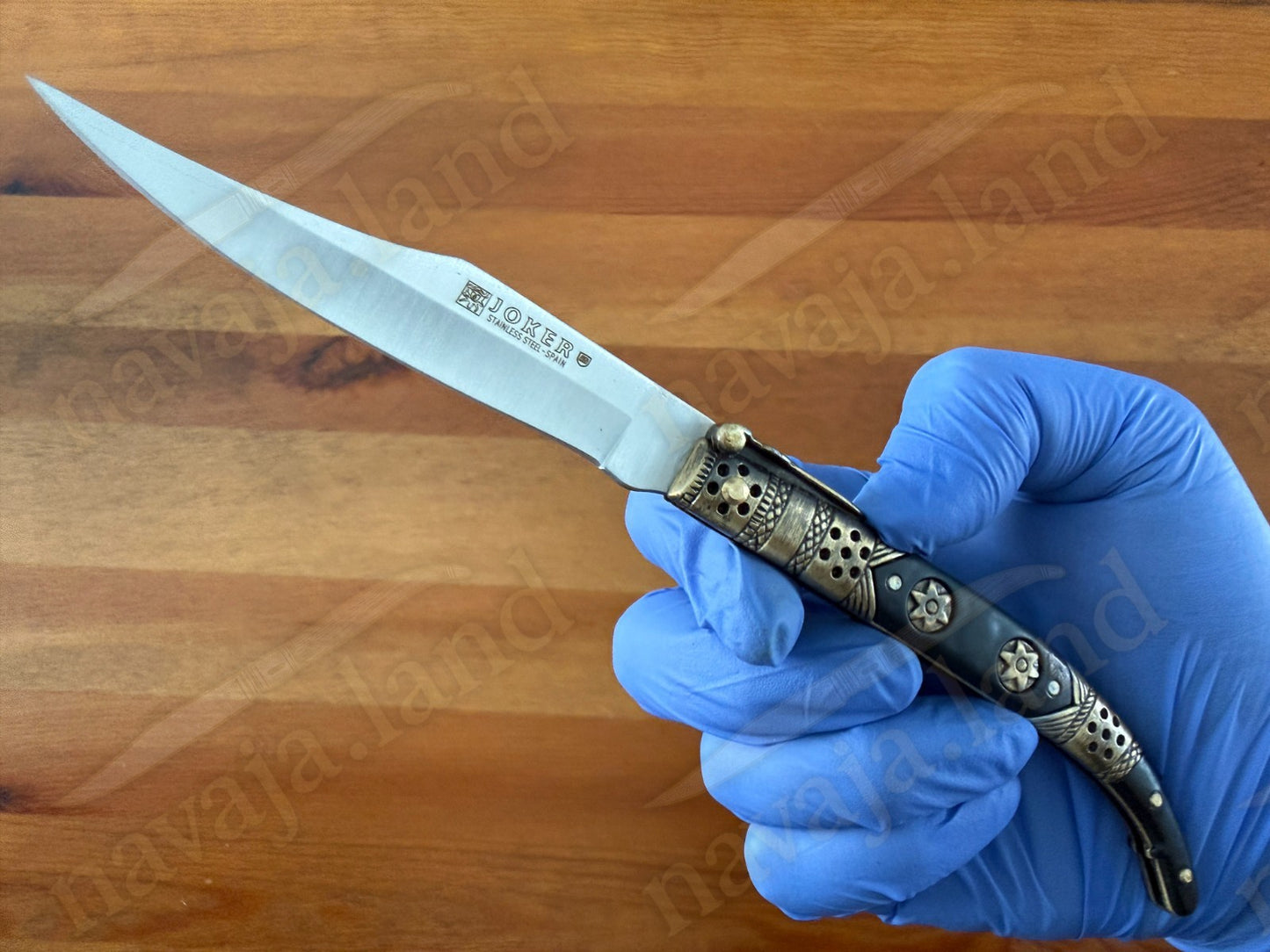 Spanish Navaja Joker Arabian Style 3.9" 420 Steel Zamak Handle Handmade in Spain
