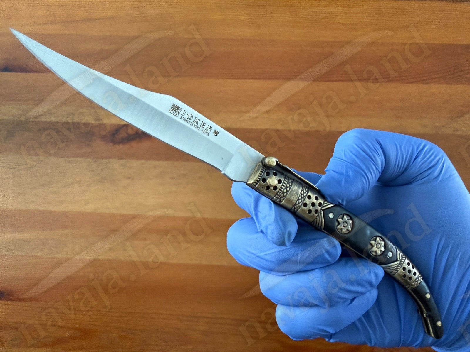 Spanish Navaja Joker Arabian Style 3.9" 420 Steel Zamak Handle Handmade in Spain