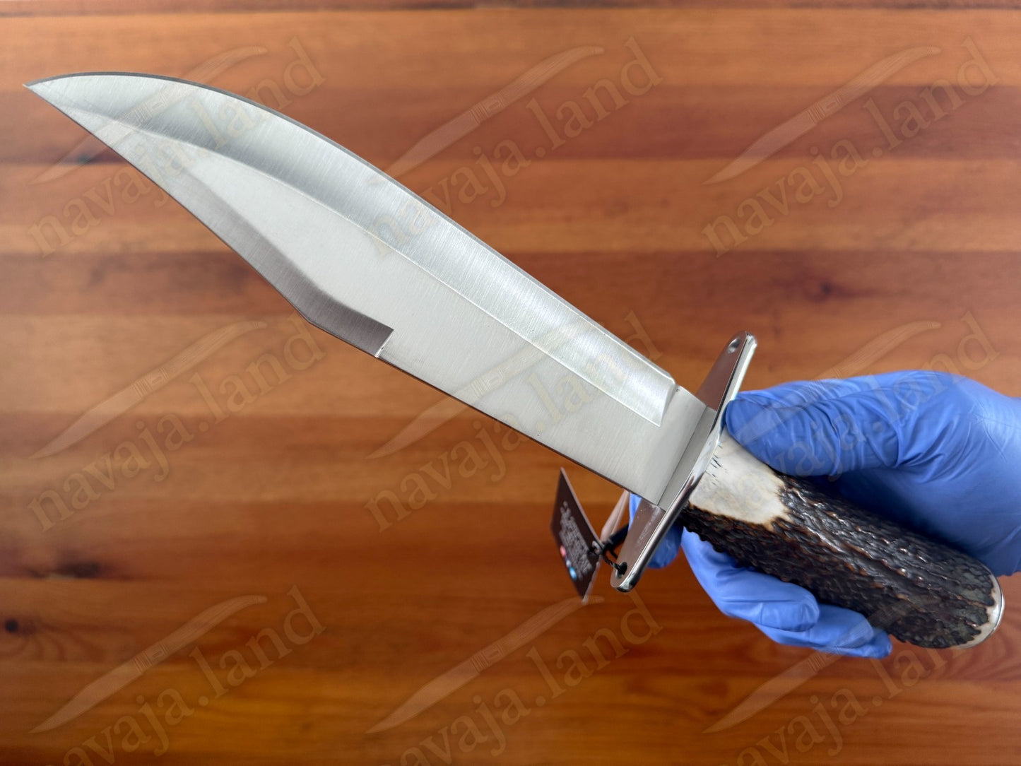 Joker Bowie 20 Hunting Knife – 7.87” MOVA Blade | Deer Antler Handle | Sheath