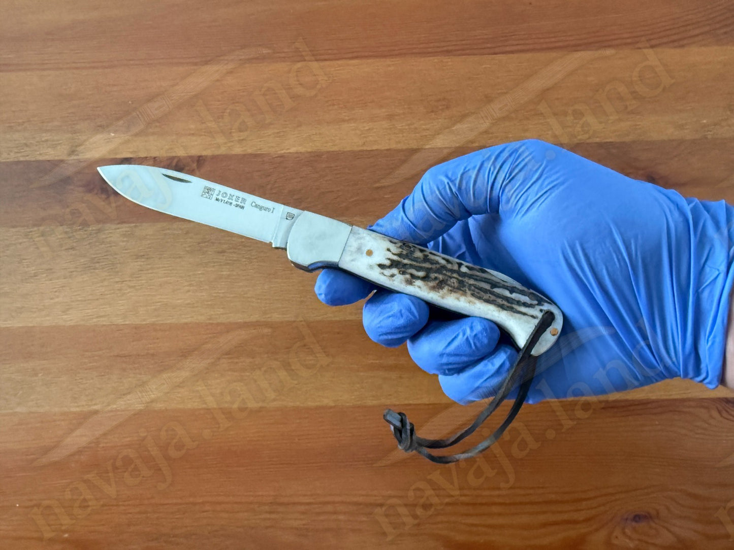 Joker Canguro Folding Knife 🦌 Deer Horn Handle 3.3” MOVA 1.4116 Stainless Steel
