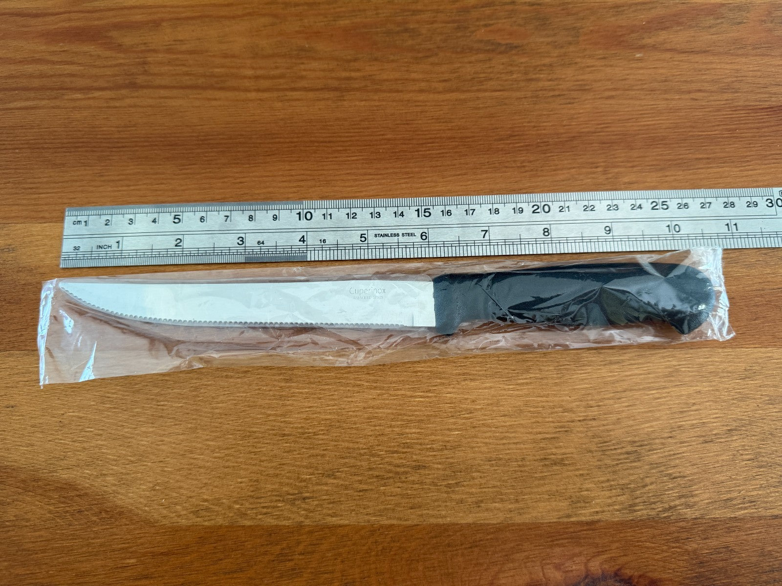 Cuperinox Kitchen Knife 6 in Serrated Blade with Plastic Handle From Spain