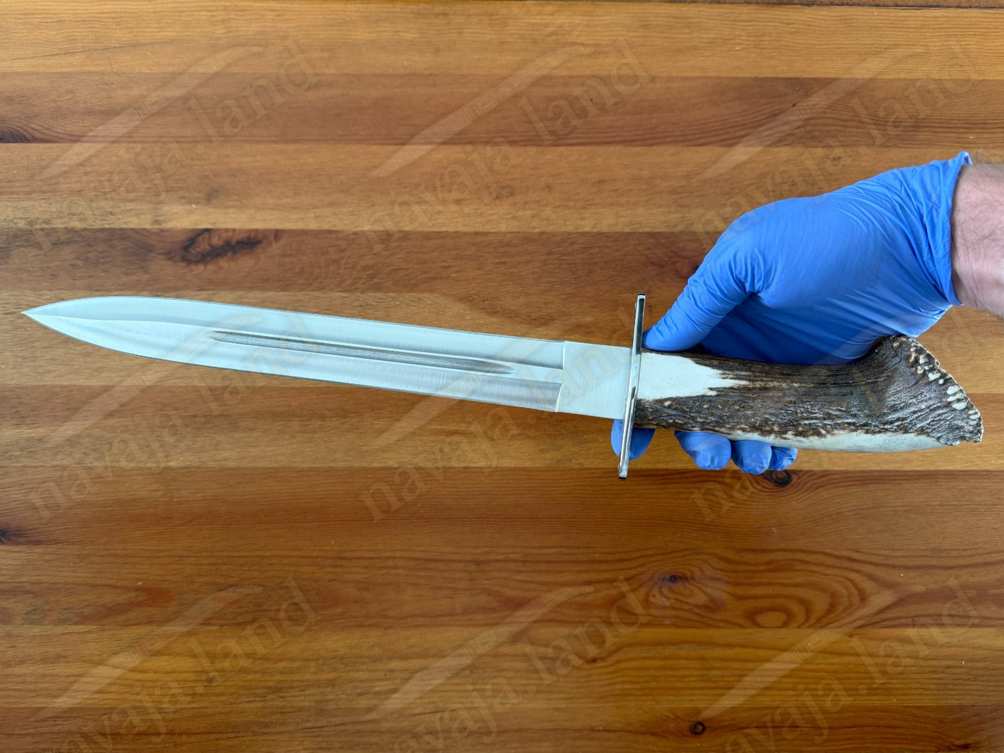 Joker Guepardo Hunting Knife – 11.81” Blade MOVA 1.4116 | Deer Antler Handle