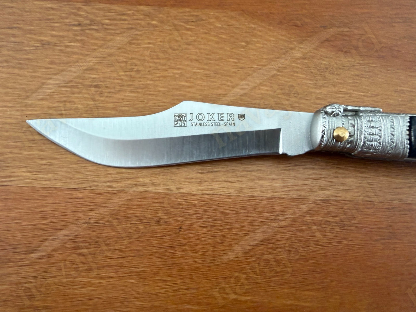 3.3” Albacete Navaja Joker Sevillana Knife Zamak Handle Handmade Slipjoint Spain