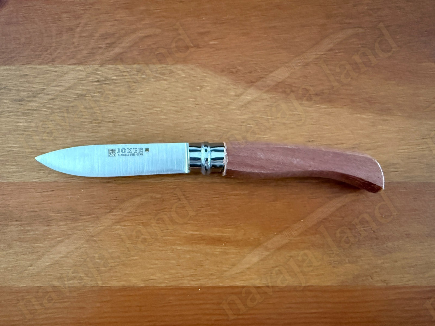 Bubinga Wood Handle Folding Knife – 8 cm (3.15 in) Blade with Viroblock Lock