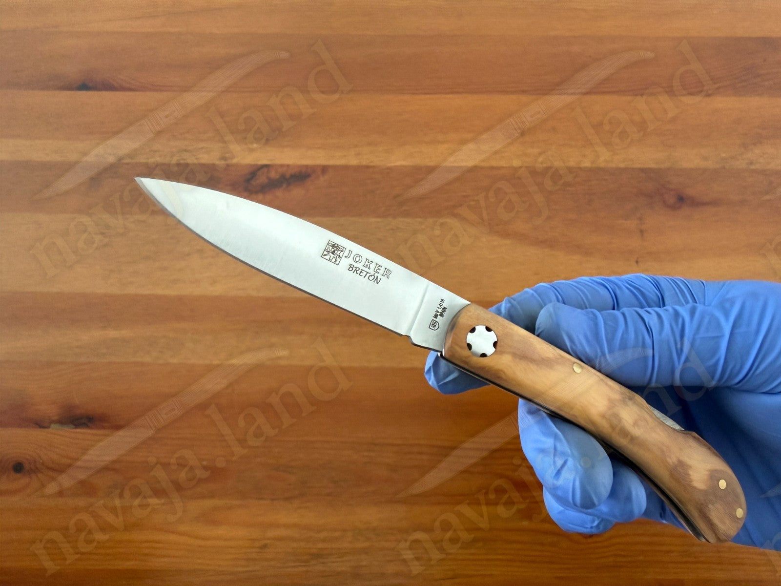 3.15” Joker Bretón Camping Folding Knife (Olive Wood Handle) Handmade in Spain