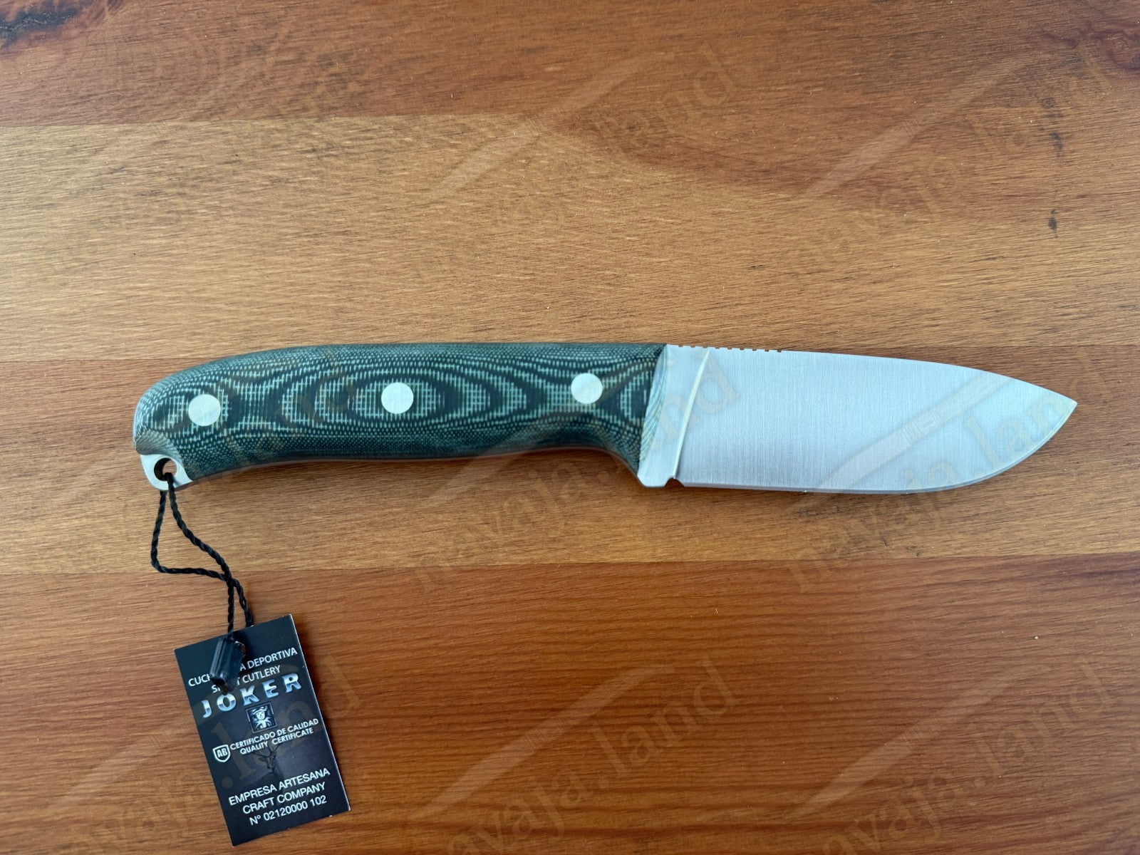 Joker Ursus Survival Knife Böhler N695 Green Micarta + Firesteel + Paracord