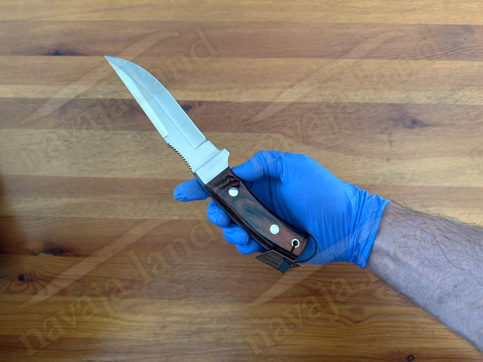Joker Gamo Fixed Blade Hunting Knife 5.12" Mova 1.4116 Steel Red Wood Handle