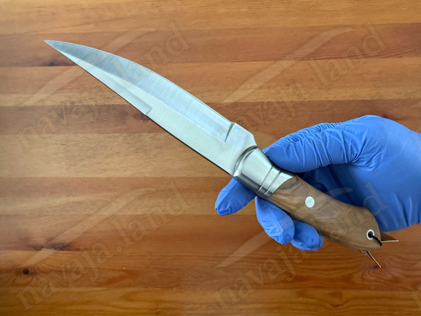 Joker Ibice Hunting Knife 4.72” MOVA Blade | Olive Wood Handle | Leather Sheath