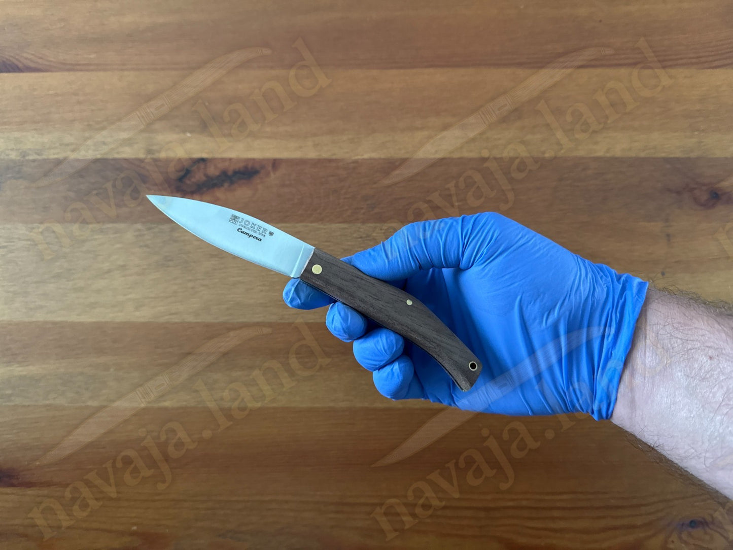 Joker Campera Pocket Knife 3” MOVA Steel Blade Dark Walnut Wood Handle