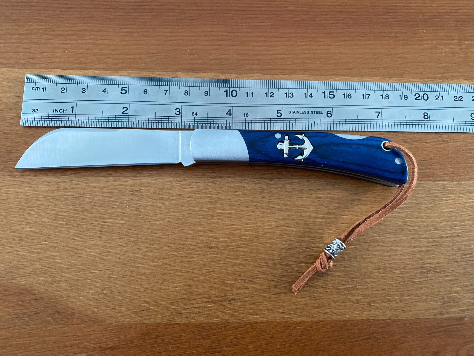 3.15" Beak Marin Najava Pocket Knife Sailor / Marinera Blue Stamina Handle