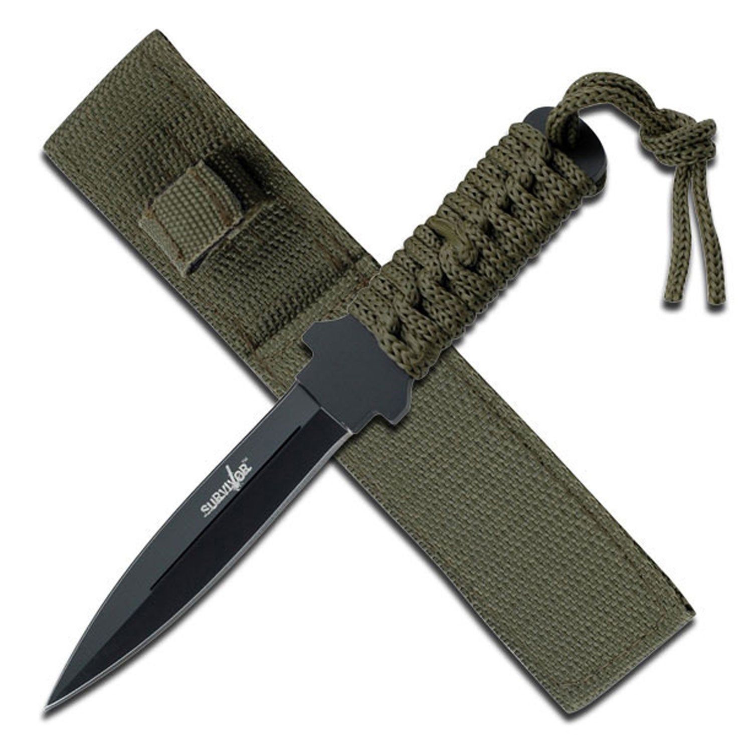 Compact Fixed Blade Survival Knife with a 3.5" Spear Point 3Cr13 Stainless Blade