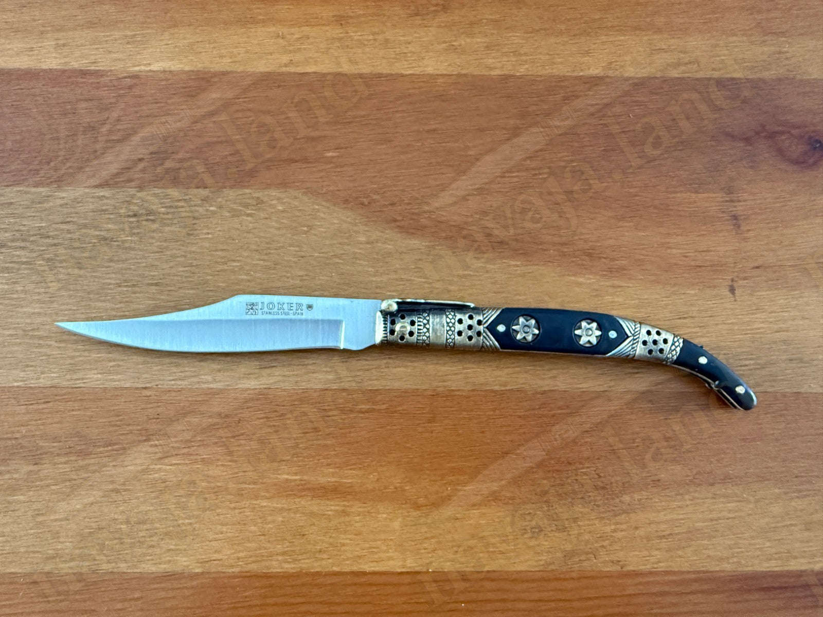 Spanish Navaja Joker Arabian Style 3.9" 420 Steel Zamak Handle Handmade in Spain