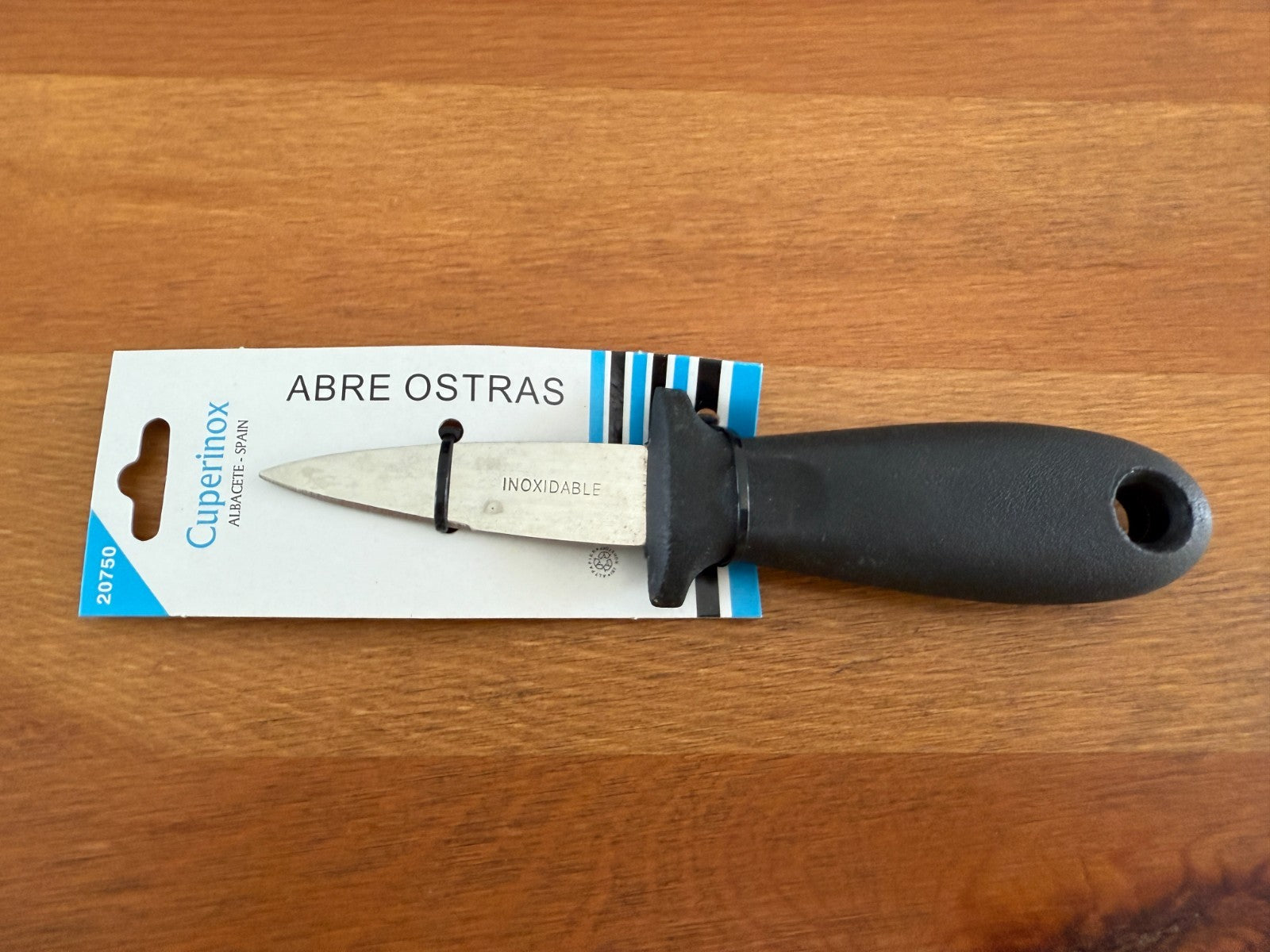 Oyster Shucking Kitchen Knife 2.5" Stainless Steel Blade Made in Spain