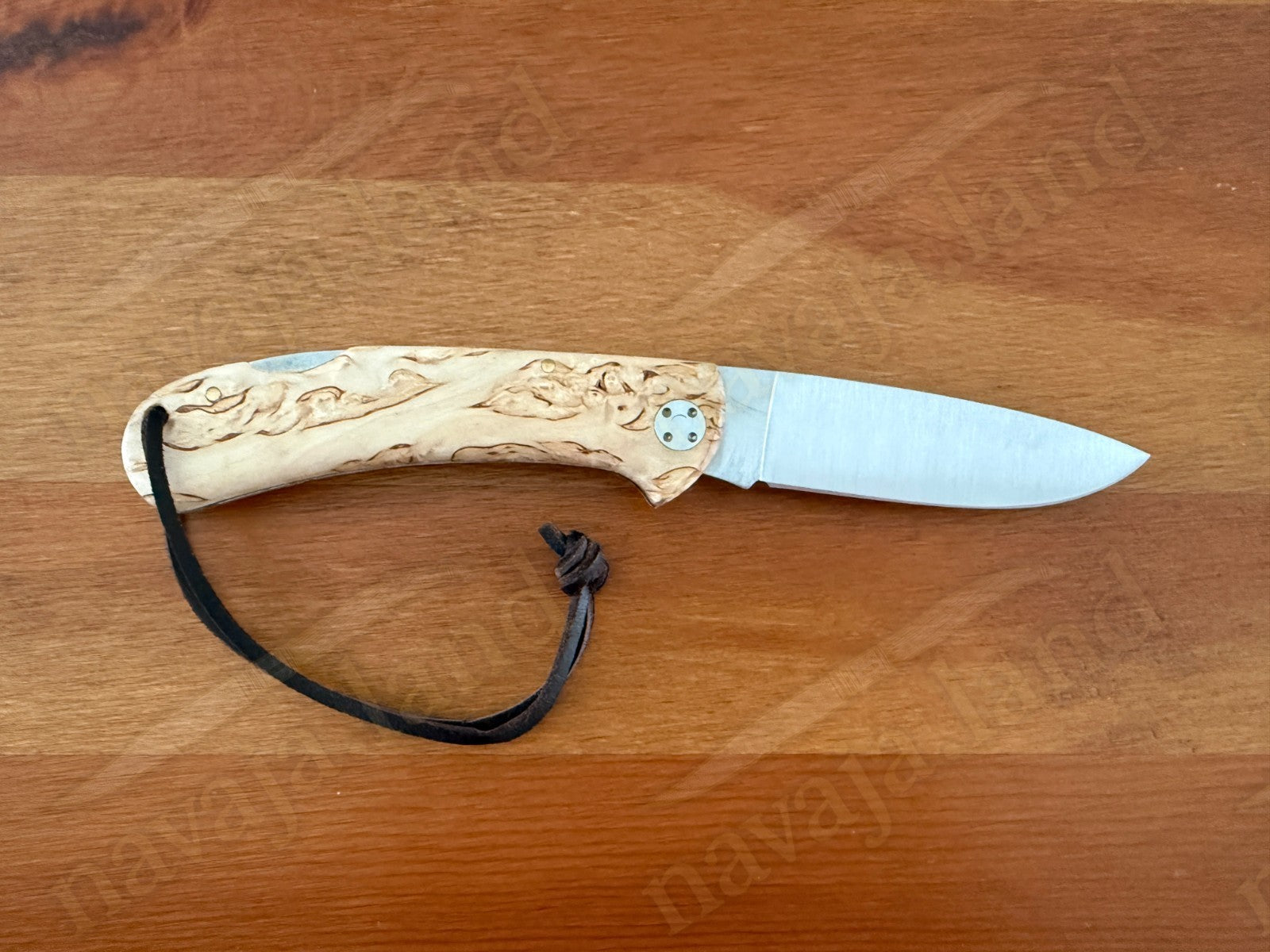Joker Cocker Folding Knife 3.5” MOVA Blade Curly Brich Wood Handle From Spain