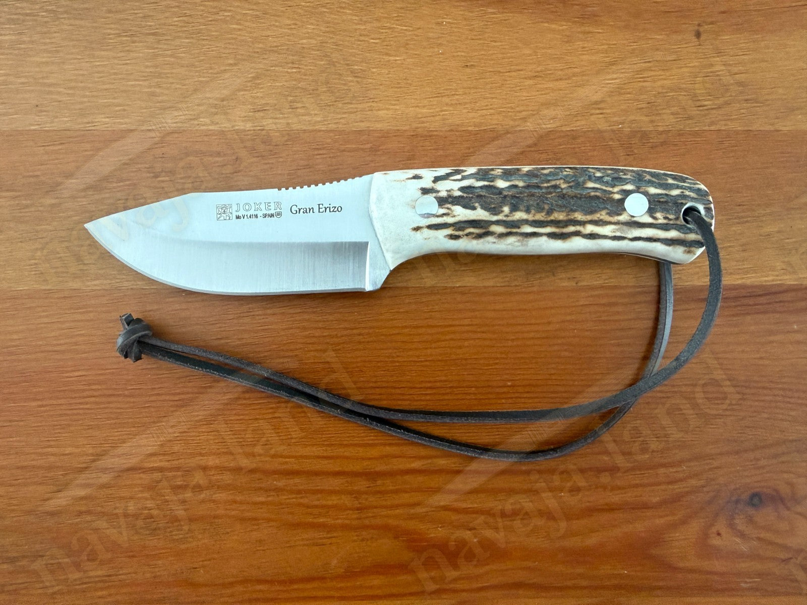Joker Gran Erizo Bushcraft Knife – 3.74” MOVA Blade Stag Antler Handle | Sheath