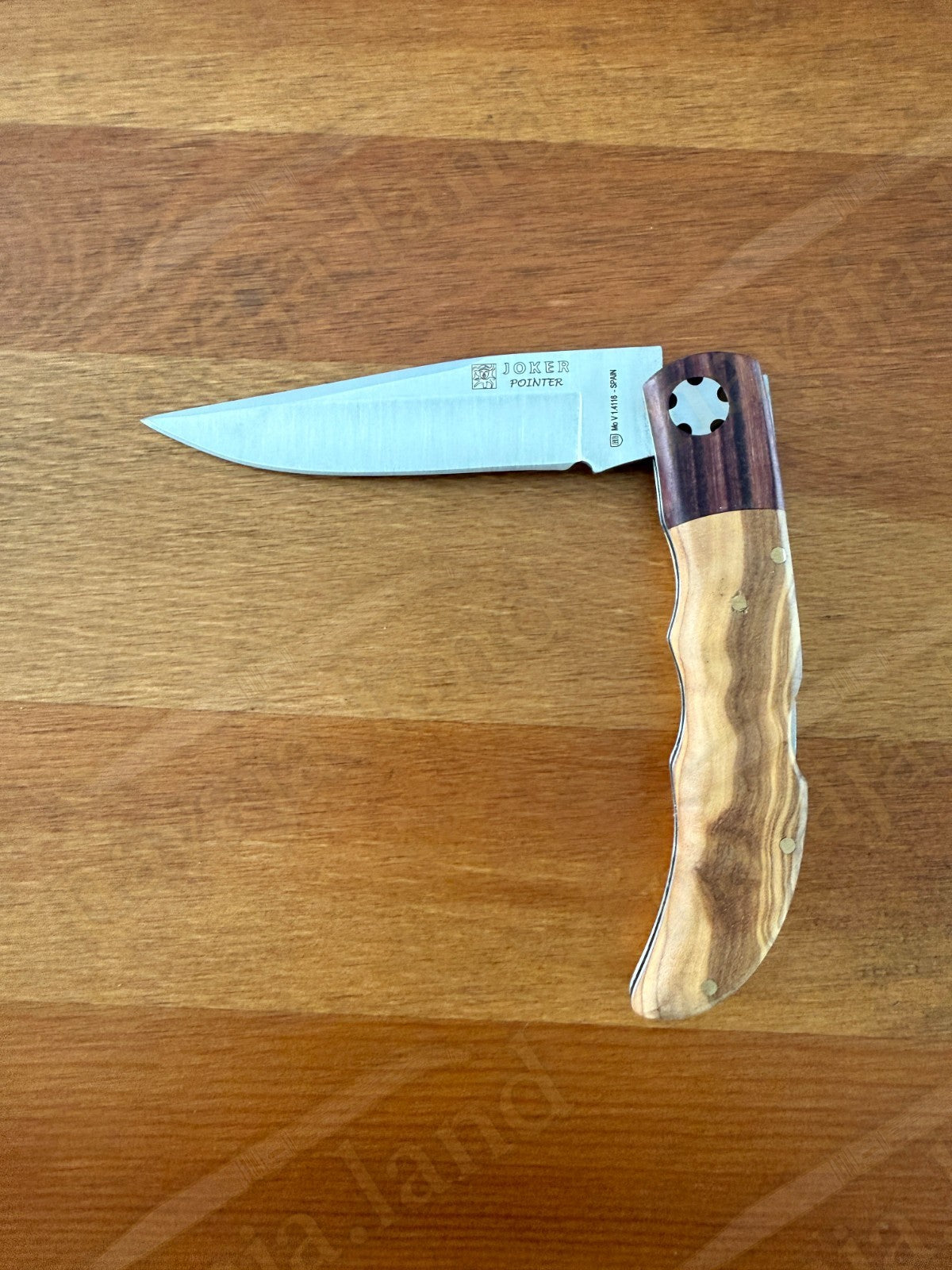 3.54” Joker Pointer Camping Folding Knife (Olive Wood & Rosewood) From Spain