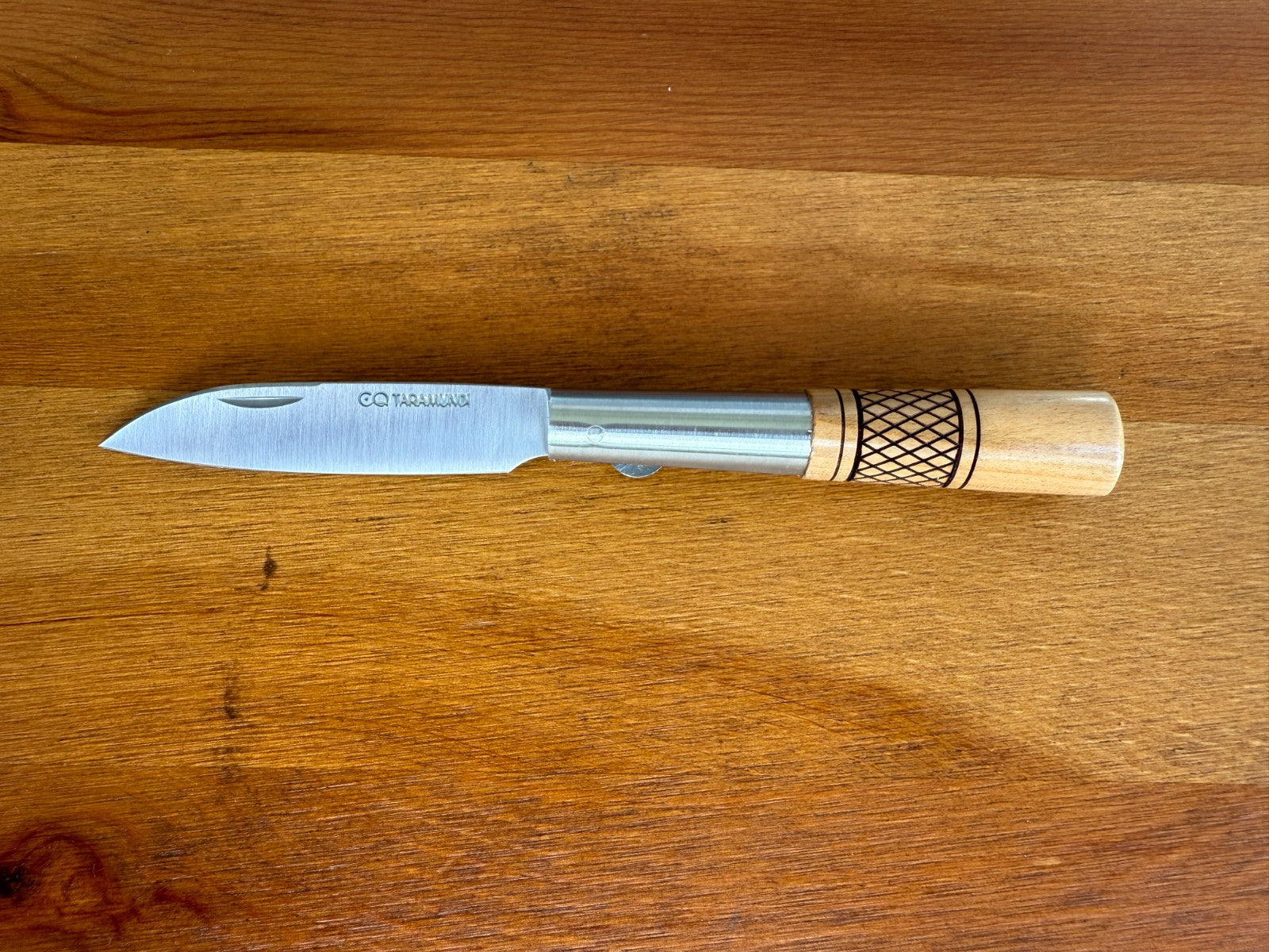 3.1" CQ Taramundi Pocket Knife Cherry Wood Handle Made in Asturias Spain