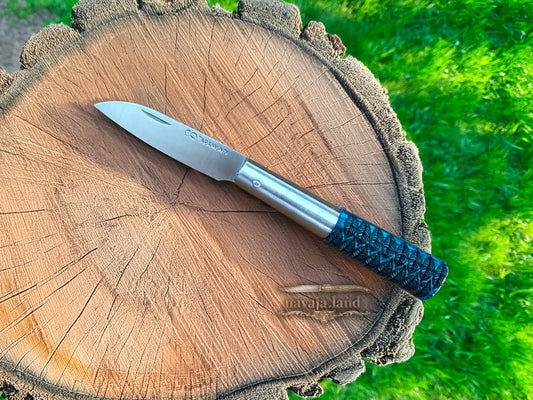 2.75" CQ Taramundi Pocket Knife Green Ash Wood Handle Liner Lock Made in Spain
