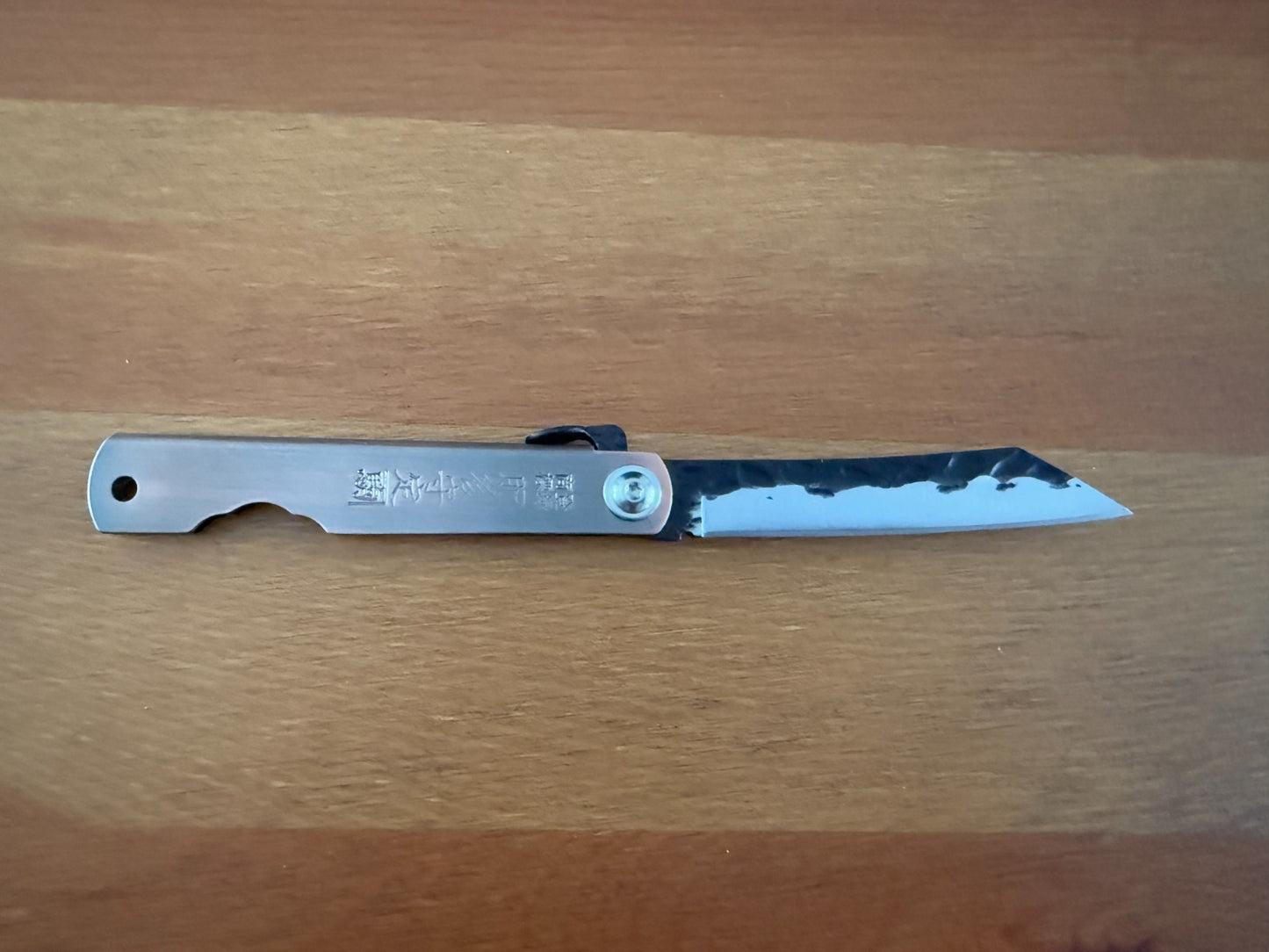 3" Navaja Higonokami Knife Stainless Steel Handle with Satin Bronze Finish