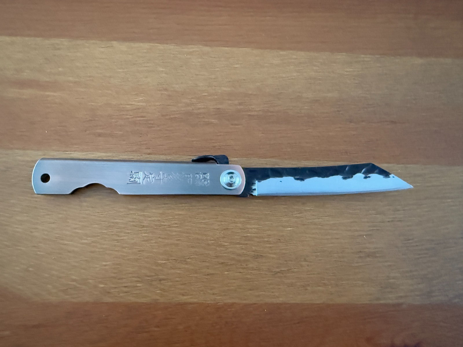 3" Navaja Higonokami Knife Stainless Steel Handle with Satin Bronze Finish