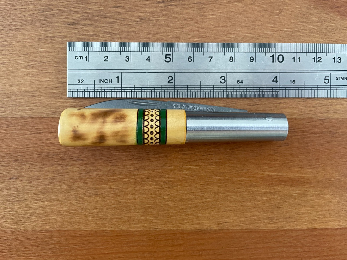 3.26” CQ Taramundi Pocket Knife Boxwood Handle Unique Design Asturias Spain