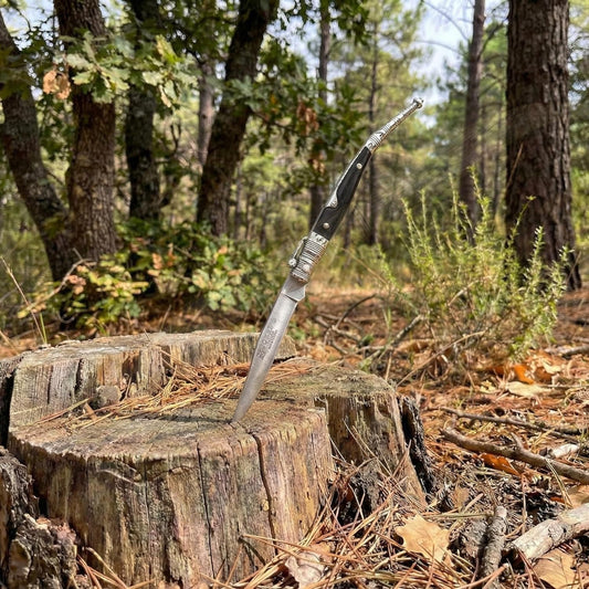 3.3” Albacete Navaja Joker Stiletto Knife Zamak Handle Handmade Slipjoint Spain