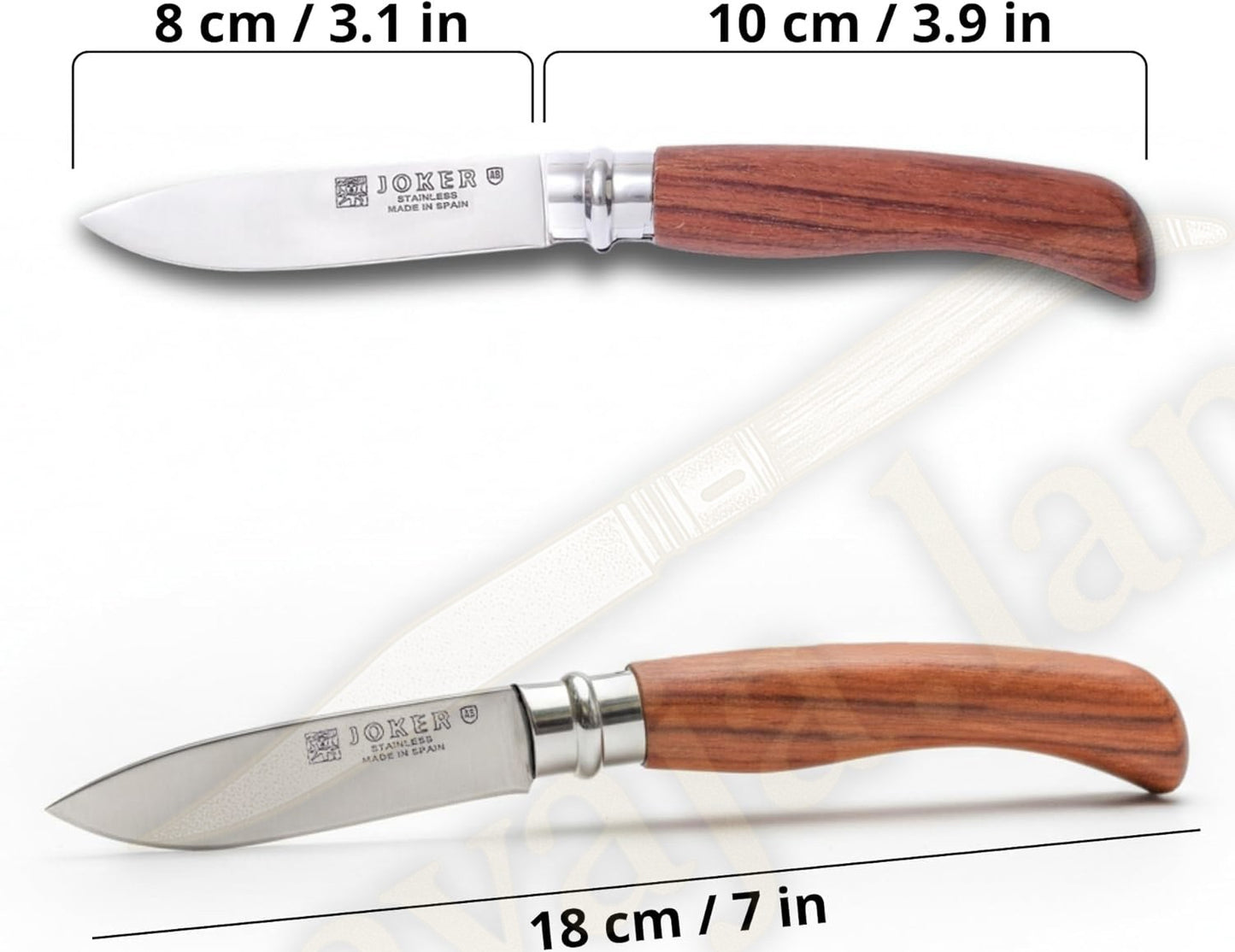 Bubinga Wood Handle Folding Knife – 8 cm (3.15 in) Blade with Viroblock Lock