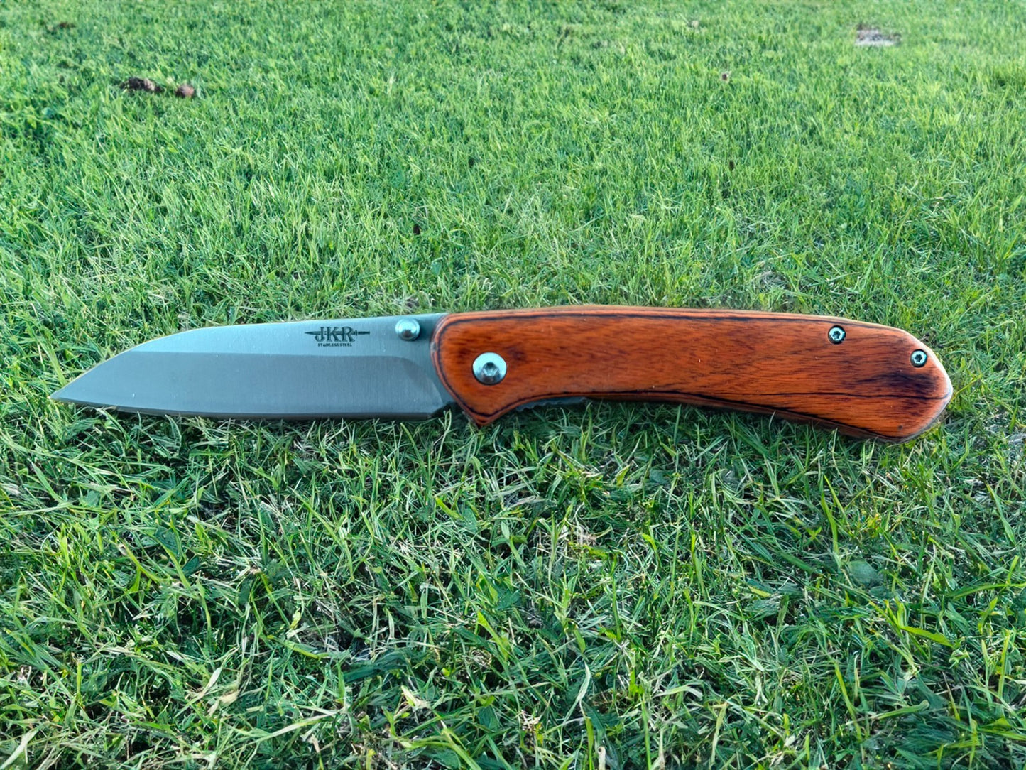 Folding Knife – 8.5 cm (3.35 in) Stainless Steel Blade Pakkawood Handle