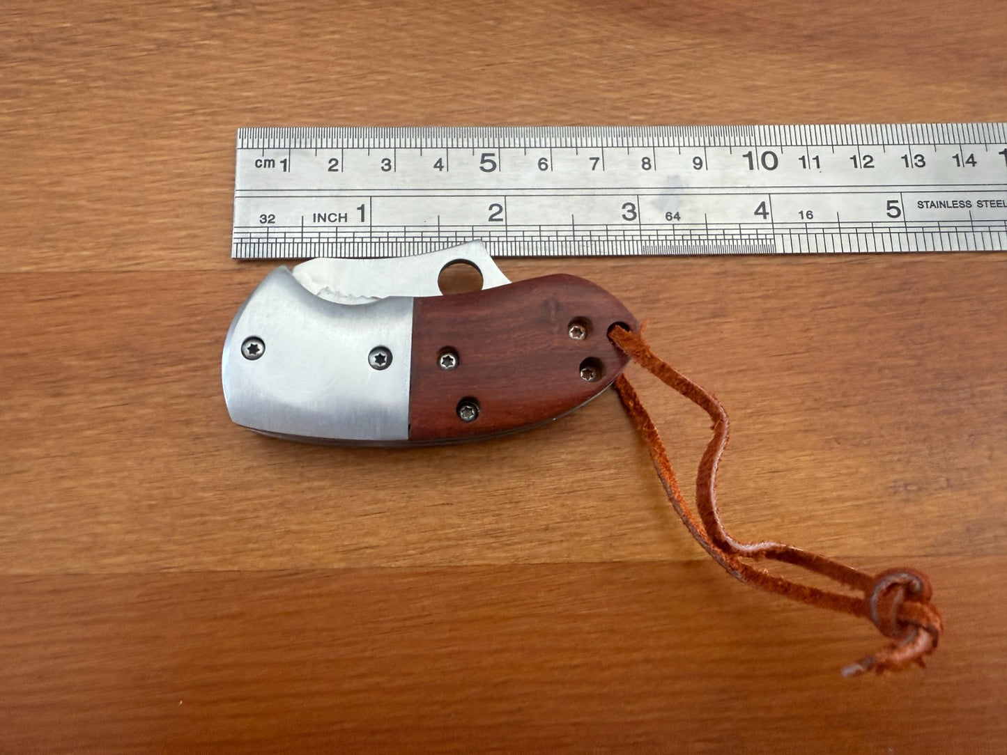 1.8" Blade Navaja Small Pocket Knife Stainless Wood Scales Liner Lock - Spain