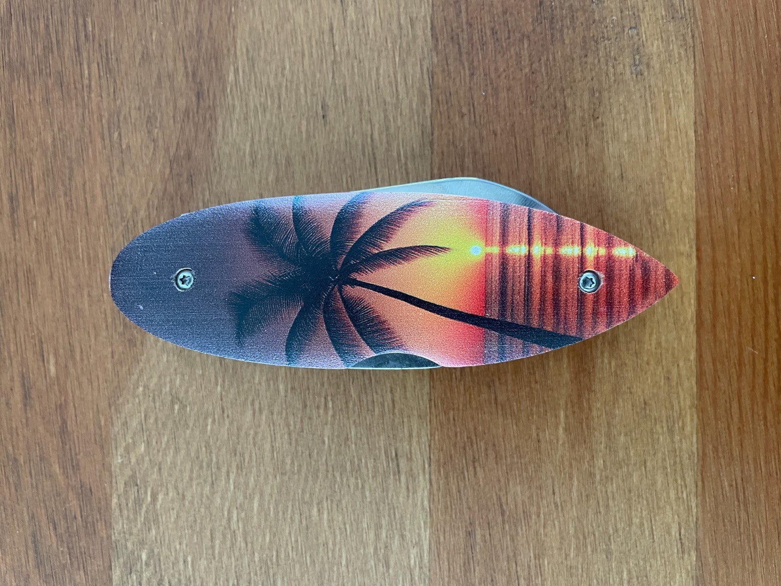 Navaja Surf Board “PALMERA” Pocket Knife Bottle Opener Lockback From Spain