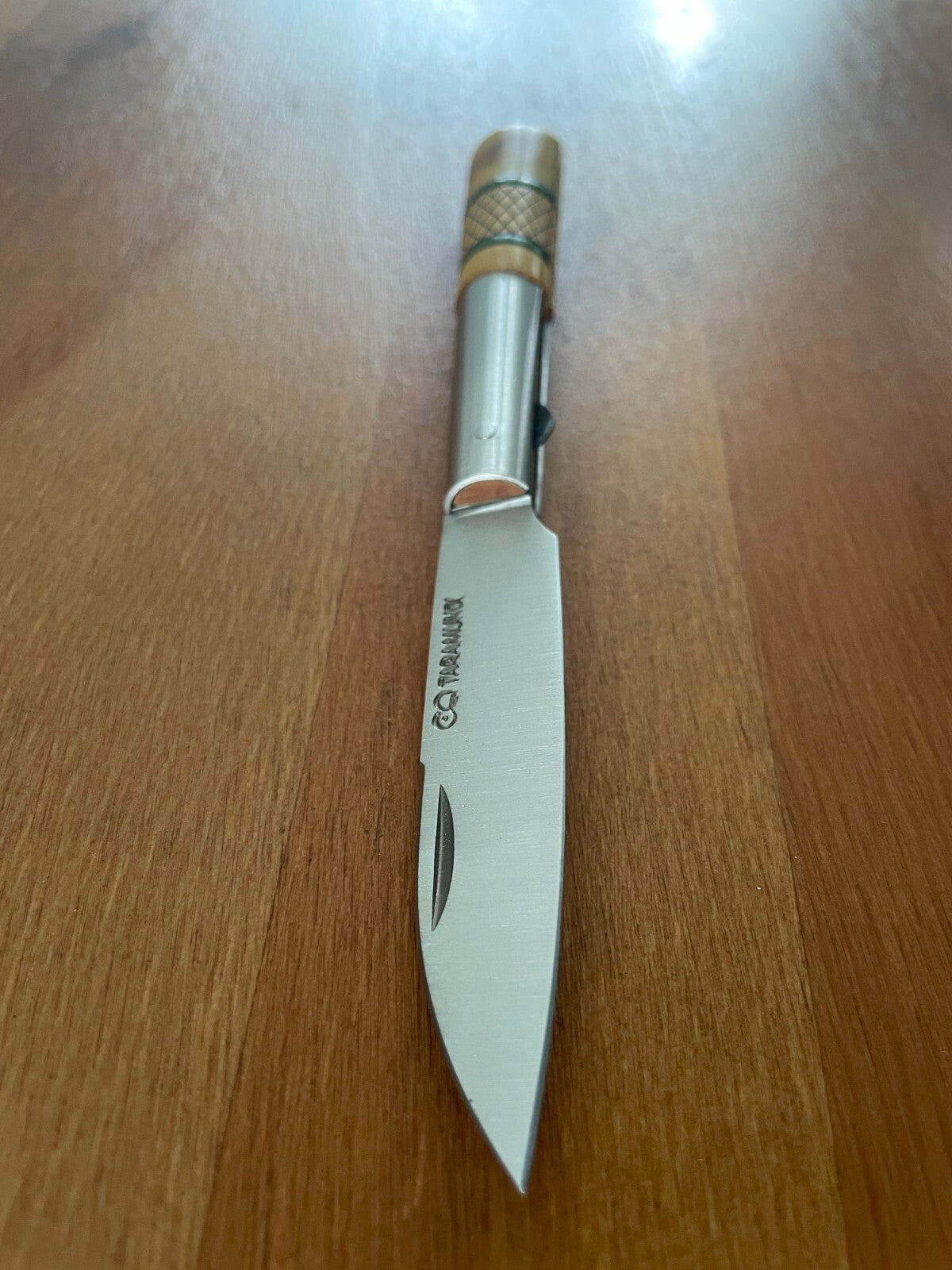 3.26” CQ Taramundi Pocket Knife Boxwood Handle Unique Design Asturias Spain