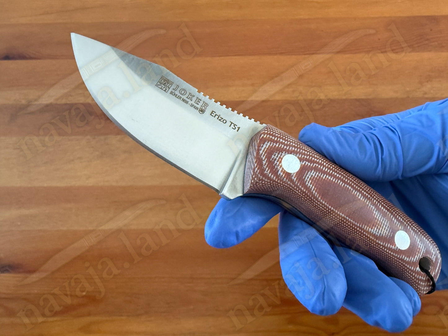 Joker Erizo TS1 3" Bohler N695 Steel Blade Fixed Knife Micarta Kydex Sheath