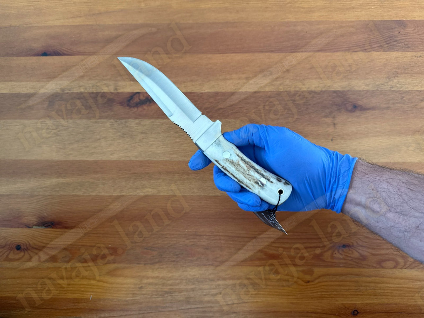 Joker Gamo Hunting Knife 5.12" Blade Stag Horn Handle w/Sheath Handmade Spain