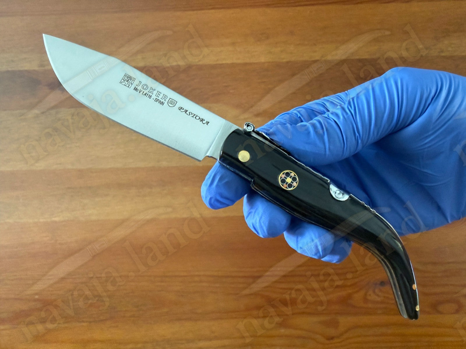 3.2” Joker Pastora Folding Knife Buffalo Horn Handle MOVA 1.4116 Stainless Steel